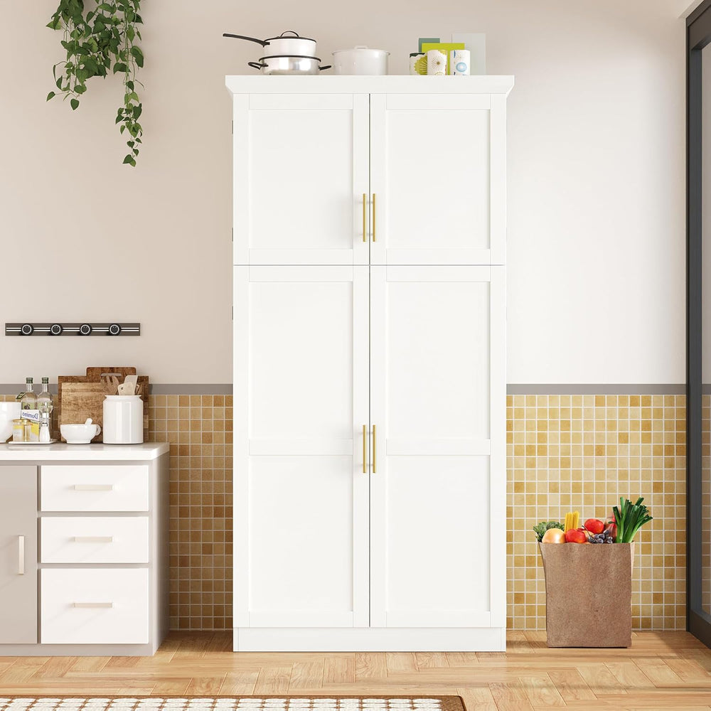 LUMISOL Kitchen Pantry Cabinet, 70.9" Tall Cupboard Storage Cabinet with...
