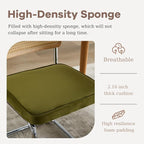 SoarFlash Kitchen Table and Chairs for 2, 24" Dining Table Set for 2 with Velvet Upholstered Chairs, 3 Piece Round Kitchen Table Set, Dining Room Table Set for Small Space, Apartment