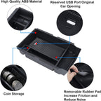 Center Console Organizer Compatible with 2026 2025 2024 2023 Honda CR-V Armrest Storage Box Coin and Glass Holder ABS Plastic Insert Secondary Storage Interior Accessories