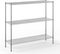 18" Deep x 60" Wide x 54" Height Wire Shelving Kit | 3-Tier | NSF Commercial Storage Rack Unit
