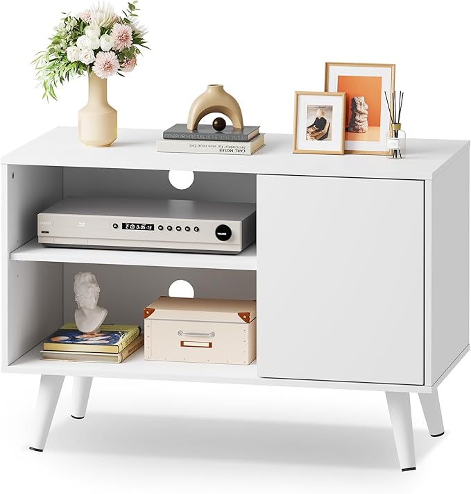 WLIVE TV Stand for 40 Inch TVs, Small Entertainment Center with Storage Cabin...