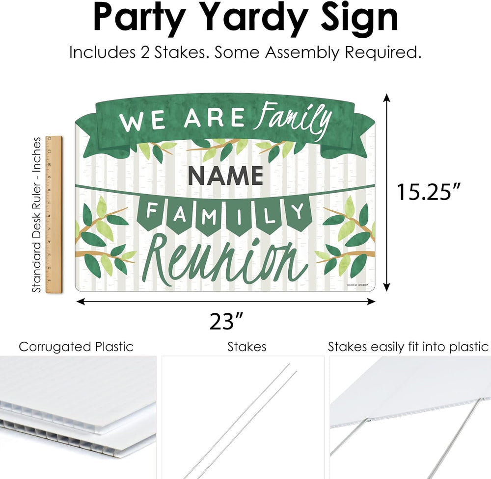 Big Dot of Happiness Personalized Family Tree Reunion - Family Gathering Part...