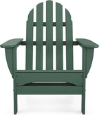 POLYWOOD AD5030GR Classic Folding Adirondack Chair, 38.5" x 31.25" x 33.5", Green