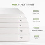 Twin Size Memory Foam Mattress, 10 Inch Bed Mattress in A Box with Cooling Green Tea Gel, Relieve Pressure with Medium Support, CertiPUR-US Certified, 75''L x 38''W, White
