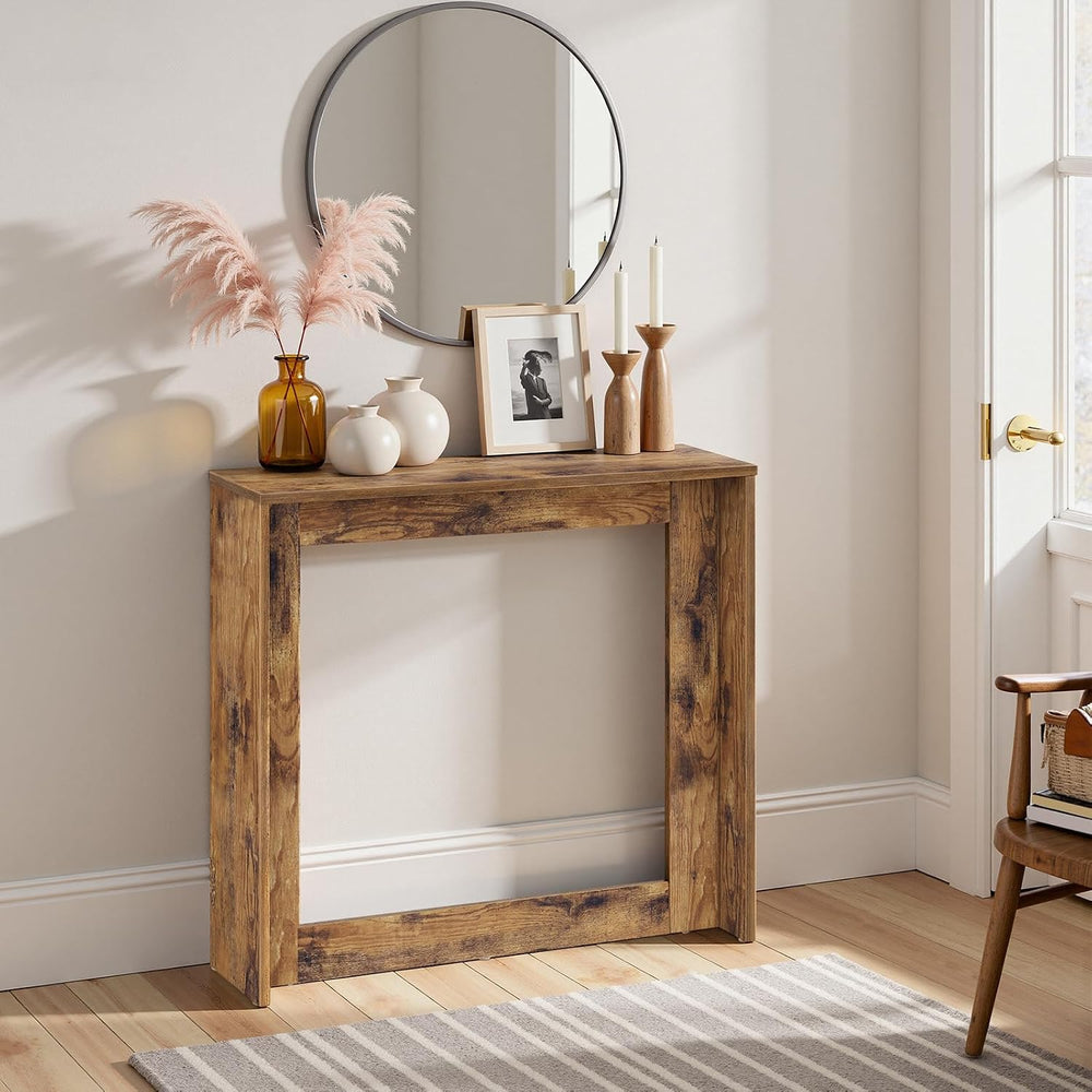 YATINEY Narrow Console Table, 29.5'' Small Farmhouse Entryway Table, ...