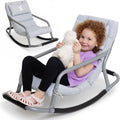 Special Supplies Sensory Rocking Chair for Kids - Comfortable Kids Rocker- Versatile Floor Chair with Soft Fabric and Stability for Playroom, Bedroom, or Nursery (Ages 3+) (Grey)