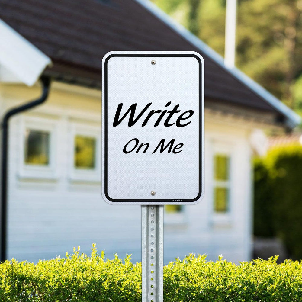 T&R (2 Pack) Large White Blank Metal Sign, 18" x 12" Engineer G...