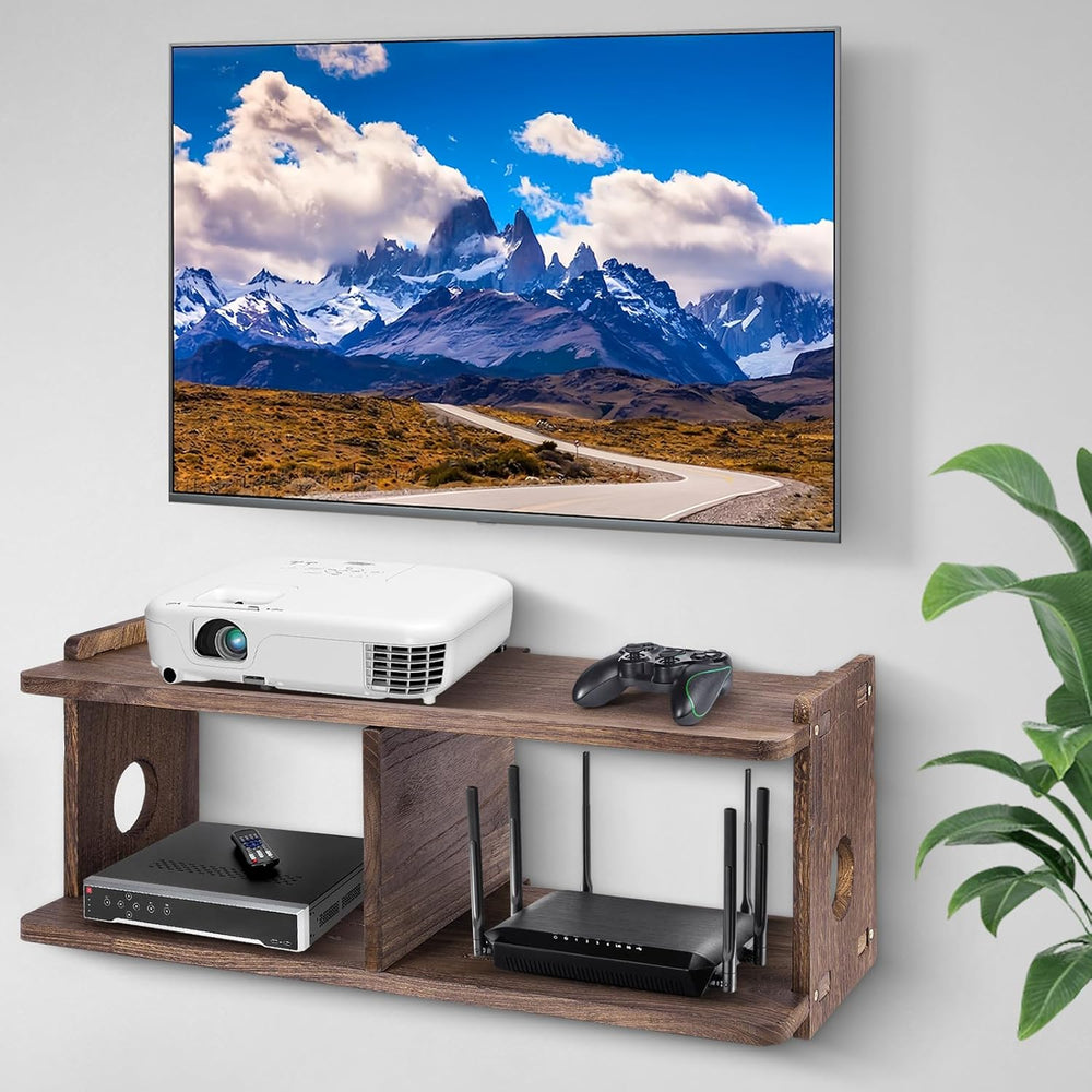 Floating Shelves Projector Shelf Rack PlayStation Wall Mount Holder TV Stand ...