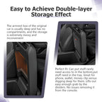 LUWU Center Console Hidden Box Organizer Compatible with 2023 2024 2025 Honda Pilot & 2024 2025 Ridgeline & 2024 2025 2026 Honda Passport Accessories Armrest Hidden Storage Box Secret Compartment Box