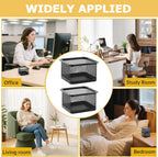 Paper Clip Holder for Desk, Paperclip Holders Mesh Paperclip Dispenser Organizer for Desk Binderclip Bobby Pin Holder Container for Home Office School(SIZE:2pcs)