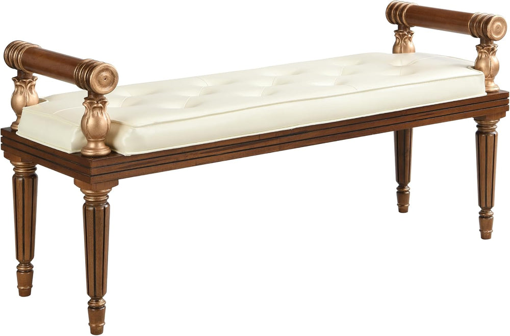 Christopher Knight Home Yae Luxurious PU Leather Upholstered End of Bed Ottom...