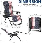 Garvee Zero Gravity Chair Set of 2, Patio Lounge Chair Outdoor with Pillow & Cup Holder Tray, Adjustable Reclining Chair, Folding Portable Camping Chair for Deck, Beach, Yard, Garden | W/ Pillow, Cup Holder Tray & Upgraded Lock, Folding Portable Camping