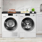 Royxen Washer Dryer Countertop, 27.4" x 54" Wood Universal Fit, Washer Dryer Topper, Laundry Room Organization, Laundry Countertop for Laundry Organization, Black