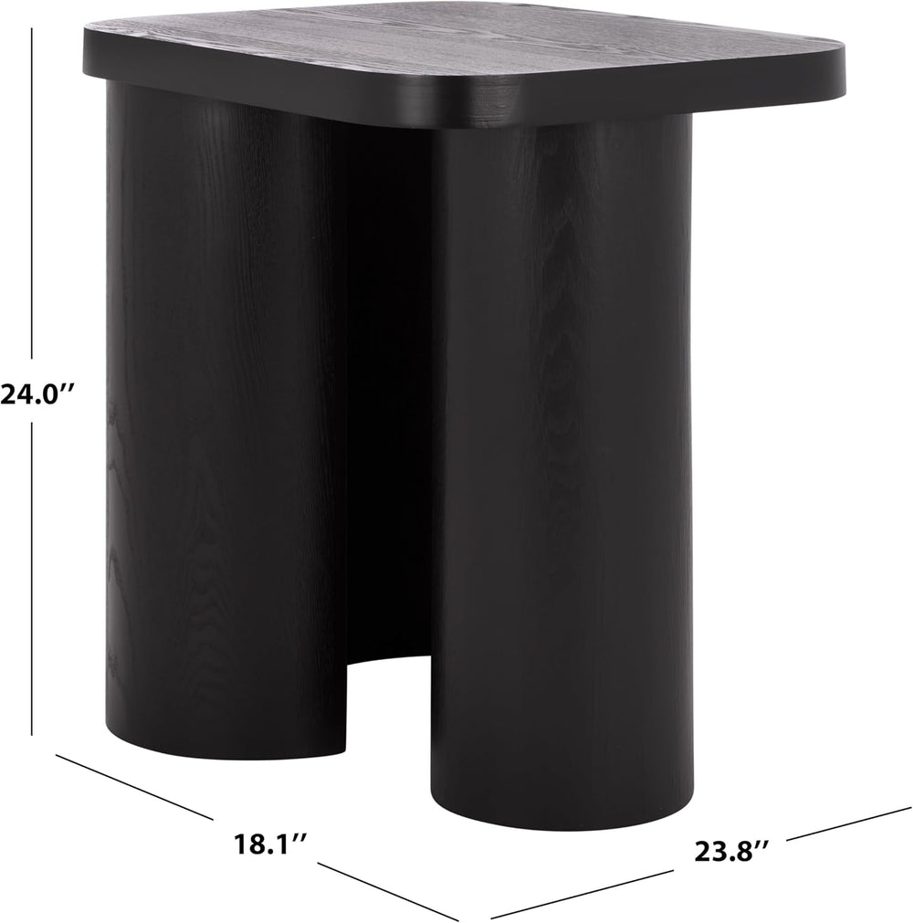 SAFAVIEH Home Collection - Ahani Modern End Table, Black Accent Side Table wi...