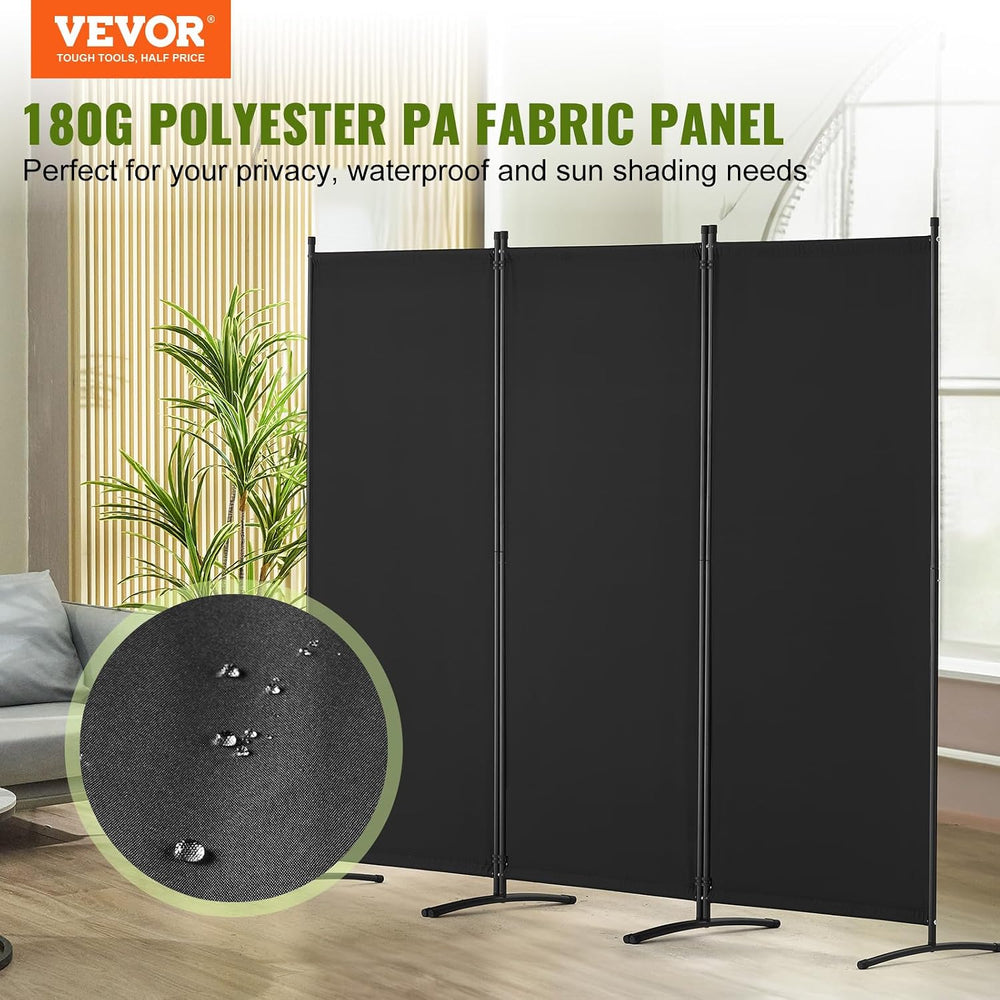 VEVOR Room Divider, 3 Panel Room Dividers and Folding Privacy Screens, Fabric...