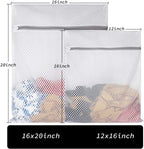 Extra Large Honeycomb Mesh Laundry Bag125gsm Net Fabric Durable and Reusable Delicate Wash Bag,Travel Organization Bag for Lingerie,Clothes,Jeans,Bath Towel,Sock (2Large, 3Medium)