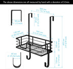 KES Ironing Board Hanger Over The Door Ironing Board Holder T Shape Fit for 1 3/8 Doors Matte Black, HIR500A-BK