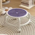 Children Rotating Rolling Stool Swivel Chair Compact Seat with Rolling Wheel Base Quick Direction Swaps Suitable for bedrooms Play Areas Dorm Rooms, Cement Gray
