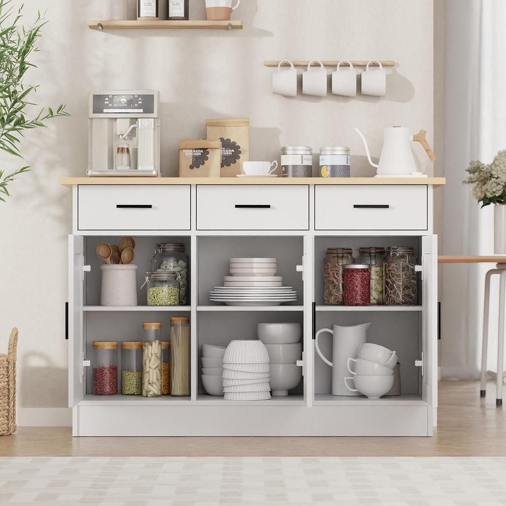 Buffet Cabinet with Storage - Buffets & Sideboards Kitchen Storage Cabine...