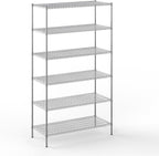 24" Deep x 54" Wide x 96" Height Wire Shelving Kit | 6-Tier | NSF Commercial Storage Rack Unit