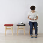 AZUMAYA Compact Stool 17.7 inches seat Height Brown CL-785CBR Home Furniture