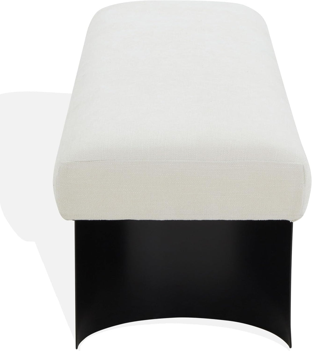 SAFAVIEH Couture Collection Raelee Modern Contemporary White/Black Metal Legs...