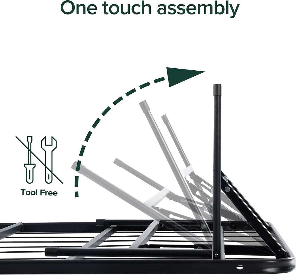 Zinus SmartBase Tool-Free Assembly Mattress Foundation, 14 Inch Metal Platfor...