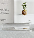 Solid Acrylic Jewelry Display Tower Scrunchie Holder Vertical Rack Clear Bracelet Display Stand