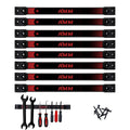 AMM 8PCS Magnetic Tool Holder Strip, 12" Heavy Duty Tool Organizer Magnetic Strip with Mounting Screws, Tool Magnet Bar for Tool Storage, Garage Organization
