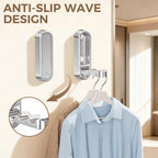 4-Pack Heavy Duty Zinc Alloy Folding Wall Hooks for Bathroom, Kitchen, Entryway, Closet - Space-Saving Design Holds Coats, Towels, Backpacks, Hats, Keys (Silver)