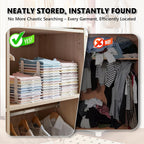 10Pcs Stackable Closet Organizer & Shirt Folding Board Bundle | Space-Savin Closet Organizers and Storage , Foldable ,Ideal for Tshirts ,Sweater ,Pants Storage in Bedroom and Dormroom White