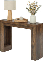 LITTLE TREE 41.3-Inch Console Table, Narrow Entryway Table, Small Sofa Table Behind Couch, for Space Saving, for Living Room, Entryway, Hallway (Retro Brown)