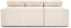 Eafurn 105" L-Shaped Boneless Modular Sectional Sofa with Movable Ottoman, Comfy Corduroy Floor Couch with Deep Seat and Tufted Seat, Flexible Module Combination for Living Room, No Assembly | Deep Seat, Wider Armrest, Free Combination, Tufted