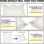 Valet Tray for Men Women 2 Pack - PU Leather Travel Catchall Tray Organizer - Desk Bedside Nightstand Storage Box for Jewelry Key Phone Remote Controller Wallet Watch Glasses Readers -White