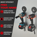 MUTUACTOR New Updated Super Strong Magnetic Hooks,40lbs Anti-Scratch Large Garage Hooks for Hanging,2-Pack Magnetic Hooks Heavy Duty for Organizing Heavy Impact Drivers Trailer Cord Garden Tool Box