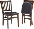 Stakmore School House Folding Chair, Walnut (Set of 2)