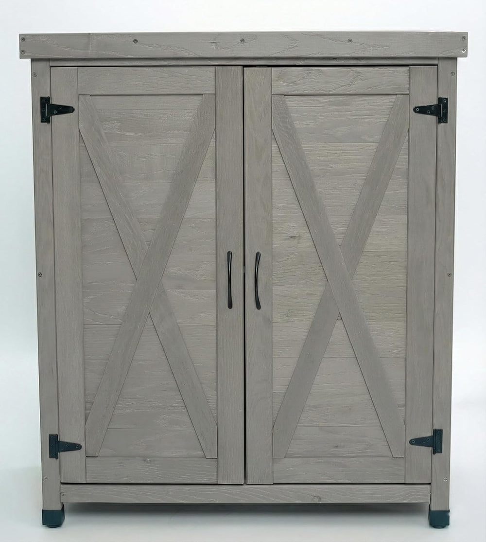 31" Weatherproof Small Storage Cabinet, Storage Cabinets with Premium Wo...