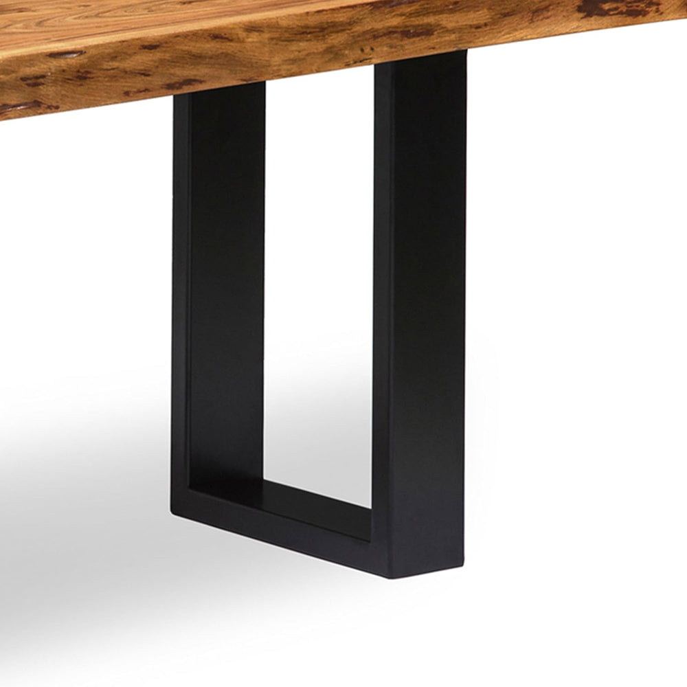 Alaterre Alpine Live Edge Solid Wood Rustic Entryway Bench, Natural, 48” | Mo...