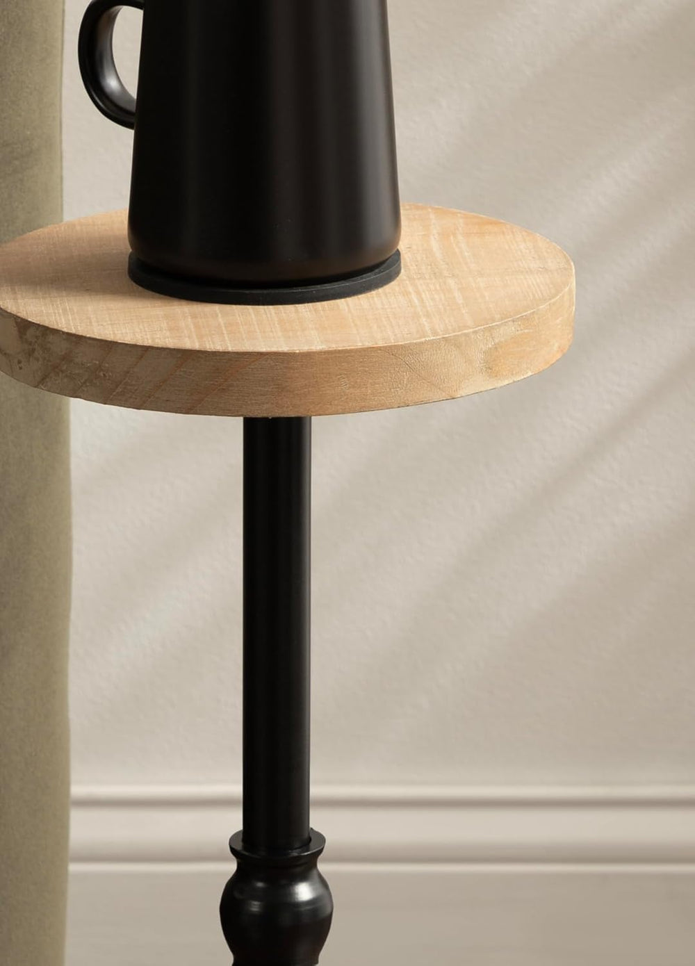 Kate and Laurel Stratton Round Pedestal Drink Table; 9 x 9 x 22; Hazelnut Bro...