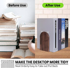 Book Ends,1 Pair Bookends Wood Book Ends Universal Economy Bookend