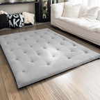 ZonLi Japanese Floor Futon Mattress Full Size 54"x 80",100% Cotton Cover 2.5'' Thicken Tatami Mattress,Foldable Sleeping Pad,Portable Dormitory Tatami Mat,Roll Up Floor Lounger Bed for Adult