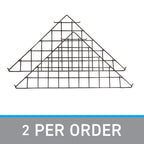 SSWBasics Triangle Black Wire Grid Shelf -- Set of 2