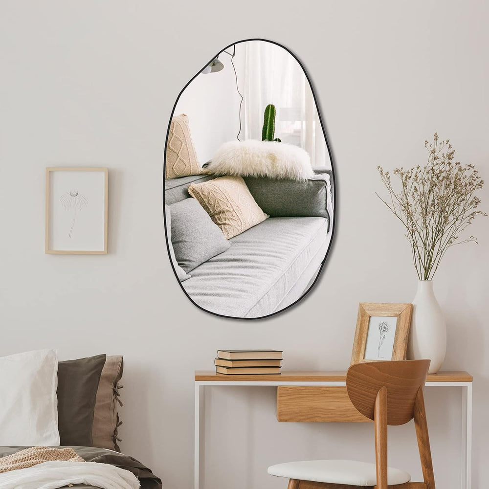 Irregular Asymmetrical Mirror Wall Mounted, Unique Vanity Mirror,Shaped Dress...