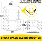 2 Pack Closet Organizers-and Storage,6 Tier Tank Top Hangers Space Saving, Dorm Room Essentials for Girls Camisoles Swimsuits Dress