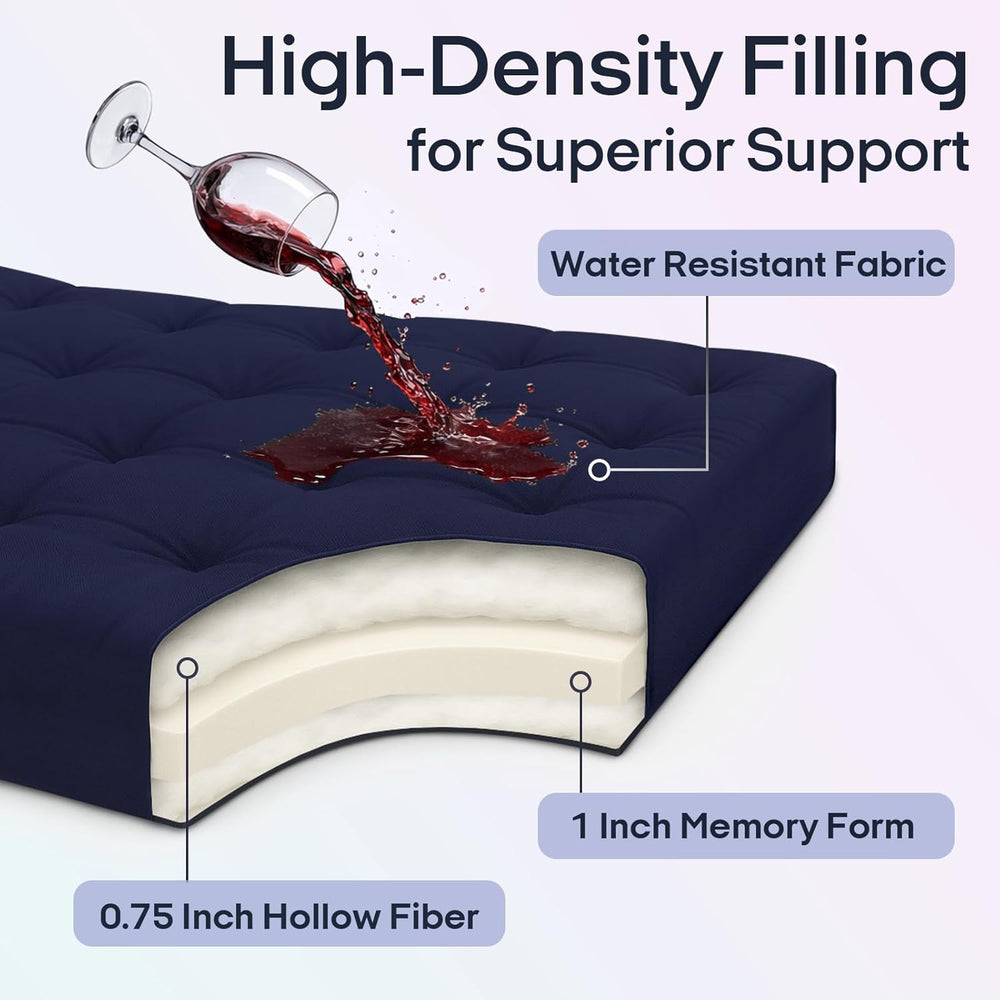 Syrinx Water Resistant Japanese Futon Mattress, Twin Size 75"x39", ...