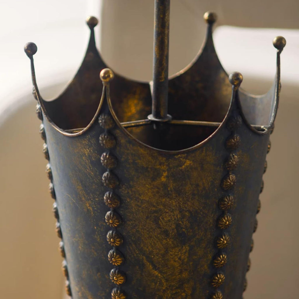 Vintage Metal Umbrella Holder, Large Capacity Umbrella Stand Rack, Freestanding Creative Umbrellas Stand, Canes Walking Sticks Holder, Umbrellas Storage Bucket for Entry Hallway Décor