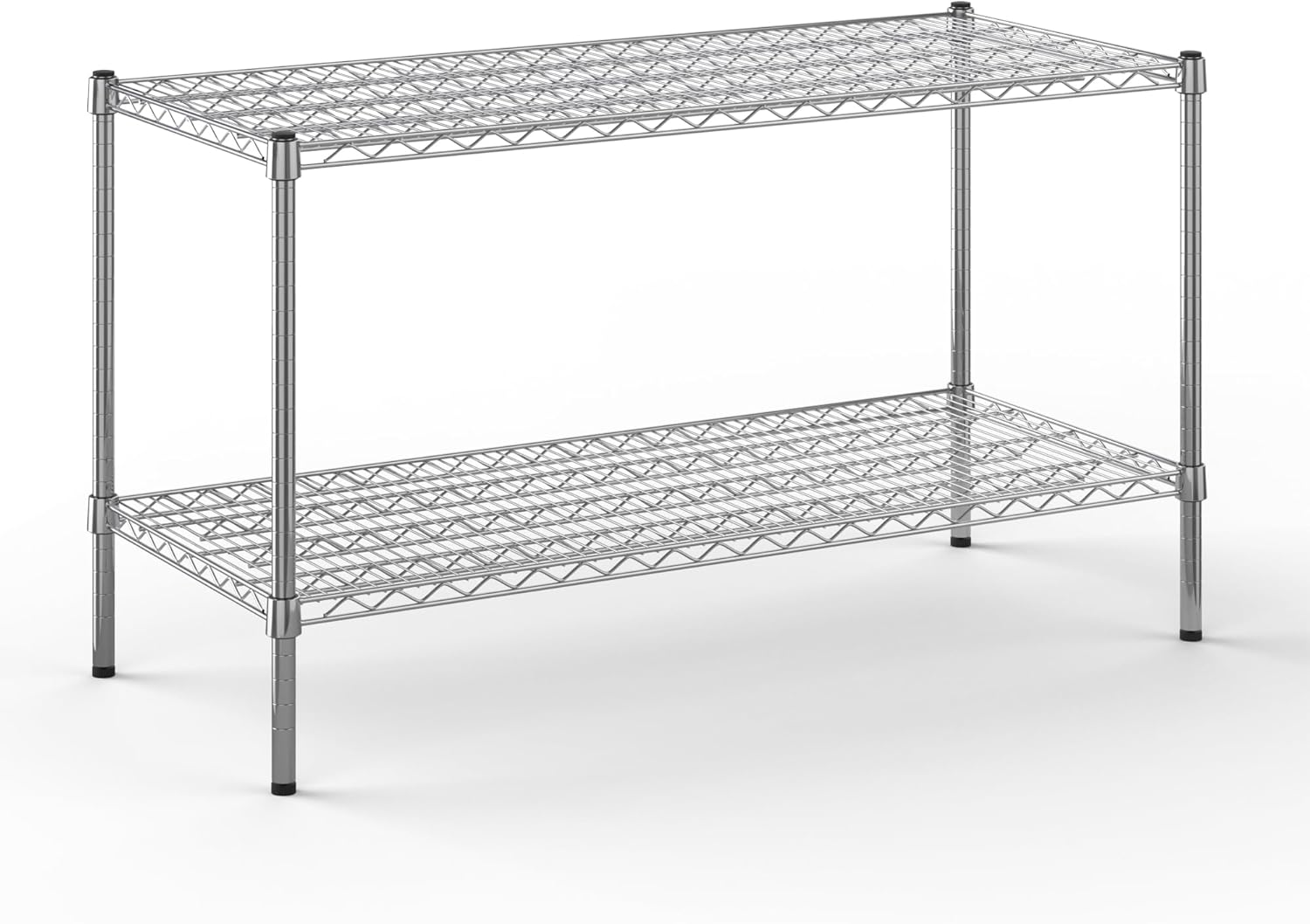 21" Deep x 48" Wide x 27" Height Wire Shelving Kit | 2-Tier | NSF Commercial Storage Rack Unit