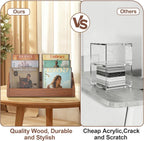3 Tier CD Holder,Wood CD Storage Rack,CD/DVD Display Stand | Holds 24 Jewel Cases,CD Organizer with Handles for CD DVD Cassettes Tapes,Rustic Brown for Home Office & Music Lovers