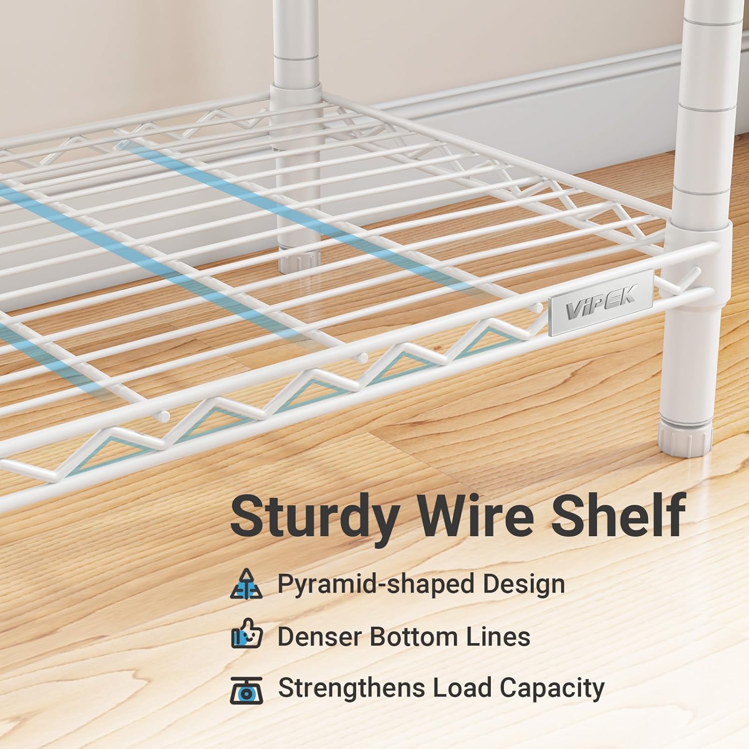 VIPEK X3 Expandable Heavy Duty Clothes Rack Adjustable from 5'2" to 8' with Flexible Shelves and Hanger Rods, Large Freestanding Clothing Racks for Hanging Clothes, Max Load 1210LBS, White
