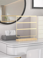 Earring Holder Organizer,Pierced Large Earrings Display Stand For Selling,Small Stud Earring Organizer Rack,Hoop Earring Storage Hanger Tree (Golden, 3 tier)